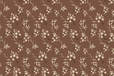 Kusursuz soyut çiçek açan tasarım. Çiçeksiz desenli. Grunge, suluboya tarzda çiçek ve bitkilerle özdeşleştirilmiş soyut sanat vektörü.