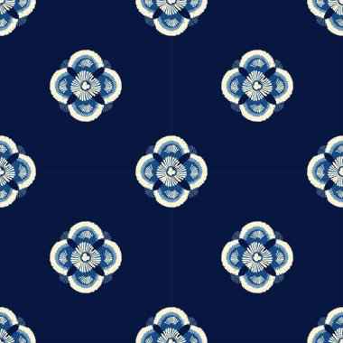 Motifler Afrika boho shibori Ikat desenli nakış sınırı. Etnik ikat çiçekli Shibori desenli Ikat deseni. Sınır Hindistan çiçekli Aztek nakış desenleri. Kusursuz sınır desenleri..