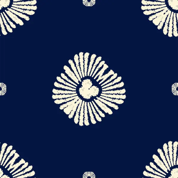 Motifler Afrika boho shibori Ikat desenli nakış sınırı. Etnik ikat çiçekli Shibori desenli Ikat deseni. Sınır Hindistan çiçekli Aztek nakış desenleri. Kusursuz sınır desenleri..