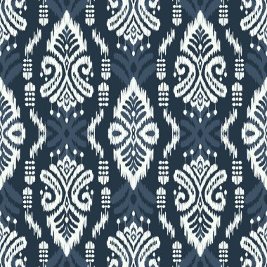 Afrika boho desenli desenli desenli Ikat desenli işlemeli motifler. Etnik faks çiçekli Hint deseni Ikat desenli Etnik desen. Sınır Hindistanı çiçekli Aztek nakış desenleri..