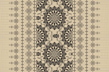 Afrika boho desenli desenli desenli Ikat desenli işlemeli motifler. Etnik faks çiçekli Hint deseni Ikat desenli Etnik desen. Sınır Hindistanı çiçekli Aztek nakış desenleri..