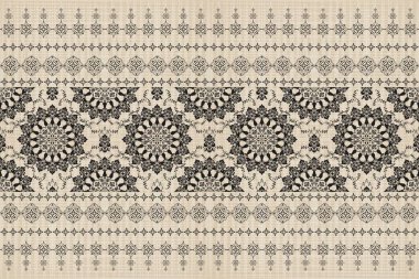 Afrika boho desenli desenli desenli Ikat desenli işlemeli motifler. Etnik faks çiçekli Hint deseni Ikat desenli Etnik desen. Sınır Hindistanı çiçekli Aztek nakış desenleri..