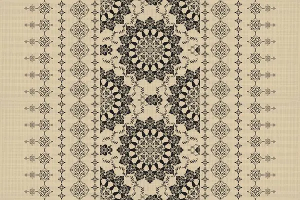 Afrika boho desenli desenli desenli Ikat desenli işlemeli motifler. Etnik faks çiçekli Hint deseni Ikat desenli Etnik desen. Sınır Hindistanı çiçekli Aztek nakış desenleri..