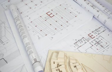 Mimari ve yapısal çizimler. Büyük ölçekli mimari modelli planlar