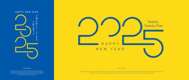 2025 mutlu yeni yıl tasarımı, basitçe zarif, 2025 sayı tasarımı afiş, poster, şablon, tebrik kartı, vb, 2025 yeni yıl kutlamalarının yeni tasarımı