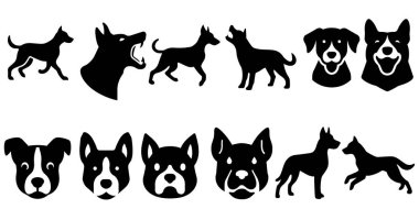 hayvan çizgisi sanat ve siluet tasarımları tasarım, vektör tasarımı 