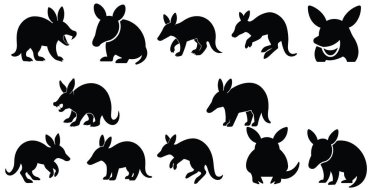 hayvan çizgisi sanat ve siluet tasarımları tasarım, vektör tasarımı 