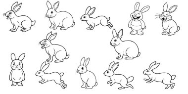 hayvan çizgisi sanat ve siluet tasarımları tasarım, vektör tasarımı 