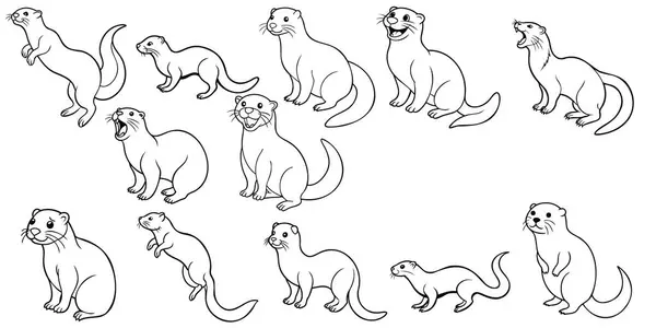 hayvan çizgisi sanat ve siluet tasarımları tasarım, vektör tasarımı 