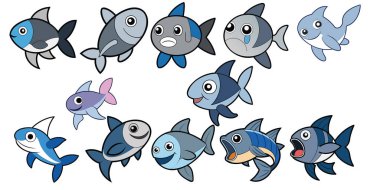 Allis Shad tasarımı, hayvan vektör tasarımı