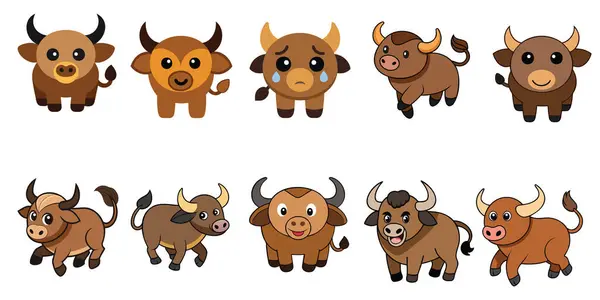 Afrika Bizonu tasarımı, hayvan vektör tasarımı