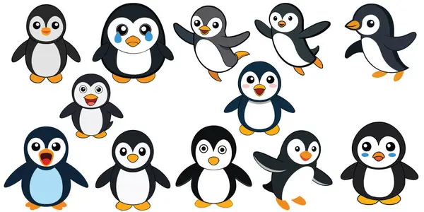 Adelie Penguen tasarımı, hayvan vektör tasarımı