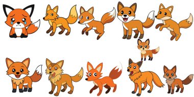 Çakal düz tasarımı, hayvan vektör tasarımı