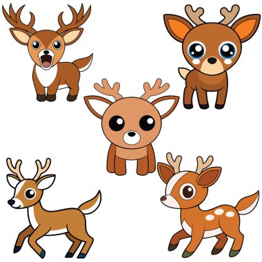 Beyazkuyruk geyiği tasarımı, hayvan vektör tasarımı