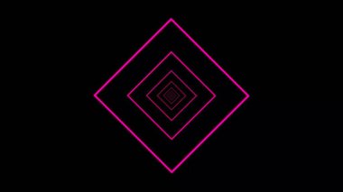 Abstract colorful illustration neon lines in black background, backdrop.