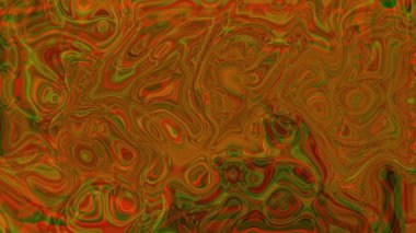 Eğri sıvı şekiller çizilmesinden oluşan renkli psikedelik arkaplan.