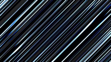 Neon white color wave line abstract illustration graphics on black background.