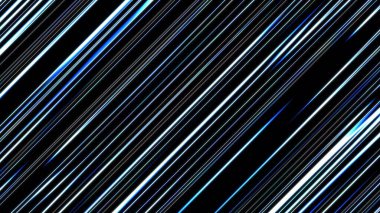 Neon colorful wave line abstract illustration graphics on black background.