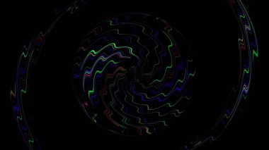 Abstract colorful symmetry beautiful  rendering backdrop illustration with black background