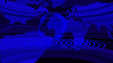 Haber spikeri için Sanal Stüdyo Dijital Grafikleri Haber Stüdyosu Arkaplanı.