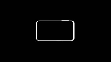 Şeffaf arkaplanda aygıt döndürme sembolü. Aygıtınızı döndürün.