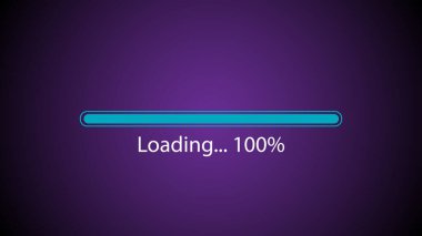 Loading Bar animation. Amazing cyan, gray, black, orange, blue color progress bar background, Waiting loading bar.