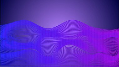 Abstract lines. Futuristic ribbons. Wave of multi-colored lines. The illusion of space.