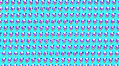 colorful flower design pattern abstract and digital illustration.