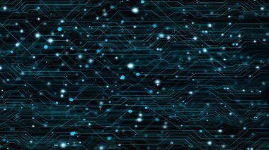 Cyan color abstract cyber future technology concept illustration background