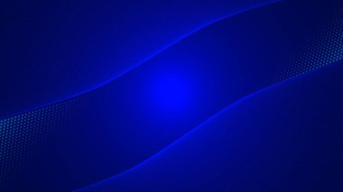 Abstract cyan color dot circle background, and blue color light