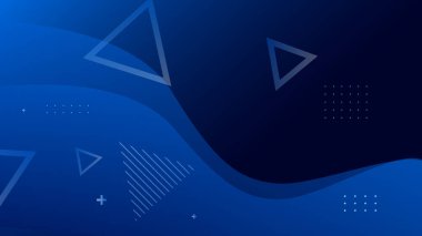 Geometric shape design colorful triangle, line, dots illustration background.