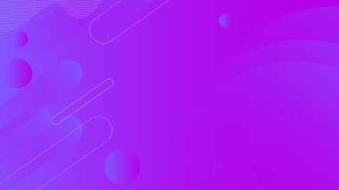 Abstract dynamic shapes composition colorful gradient minimal design elements illustration background.