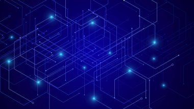 Yüksek teknoloji devre kartı dijital teknoloji resimleme arkaplanı