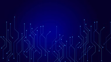 Yüksek teknoloji devre kartı dijital teknoloji resimleme arkaplanı