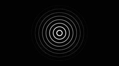 Kusursuz dairesel çizgiler radyo dalgası arka planı, radyo dalgası illüstrasyon arka planı.