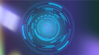 Background of Green Technology Abstract Circle  background with back space, futuristic structure elements. digital Technology