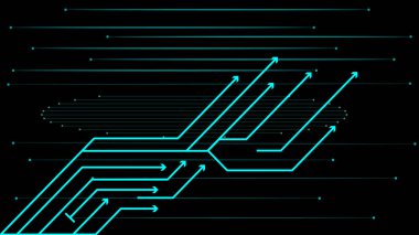 Colorful abstract cyber future technology concept circuit board illustration background