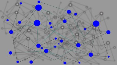 Communications network data process activity, data connect technology illustration background.