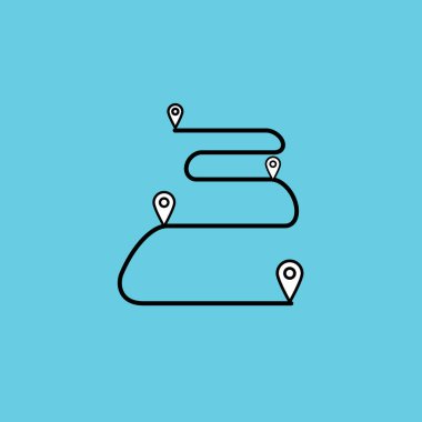 arkaplan resimli konum simgesi siyah işareti .