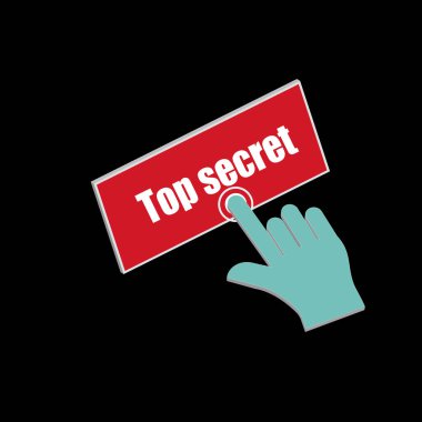 Dikdörtgen Çok gizli düğme tasarımı, Parmak düğmesine basma simge resimleme arkaplanı.