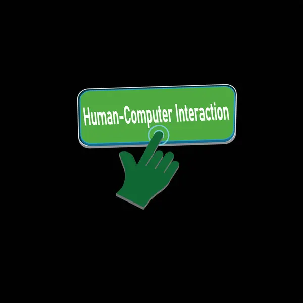 Click Rectangle Human-computer interaction button design, Finger pressing button symbol illustration background.