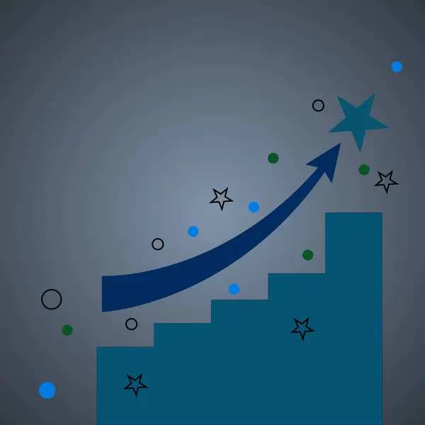 iş grafiği tam arkaplan resimlemesi.. başarı konsepti ..