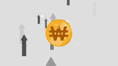 Para birimi, ödeme sistemi. Bozuk paralar ve sent işaretleri beyaz arka planda izole edilmiş. Düz tasarım tarzı. İş kavramı. Para.