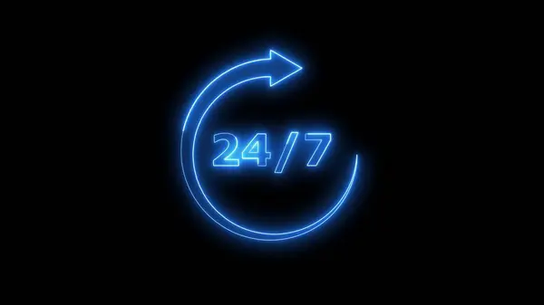 Saat simgesi siyah arkaplanda izole edildi zaman, saat simgesi. Zaman ve saat, zamanlayıcı, saat sembolü. UI. Web Logosu Düz Tasarım Uygulaması Stoku