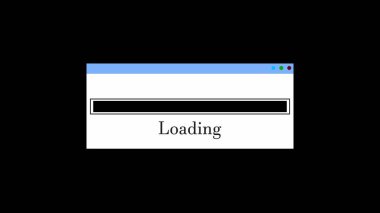 Pencere biçimi yükleme çubuğunu siyah bir tene bağlar.