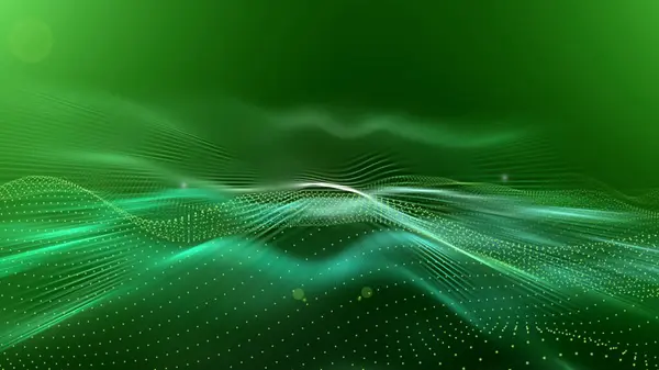 Abstract techy wavy background with particles. abstract background with lines. Colorful abstract background with 3d waves.