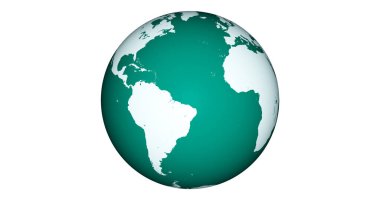 Highly detailed world map. African and european continents. Vector icon.