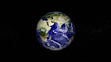 Planet earth isolate on white. 3d render of planet earth isolated on black background.