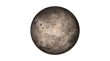 Fictional ceres planet isolate on white. 3d planet on white.