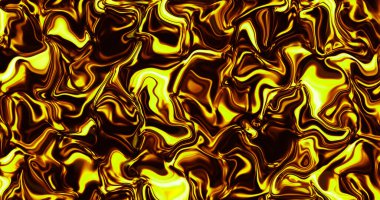 Beautiful melted gold. Golden liquid wave. Abstract liquid golden material.